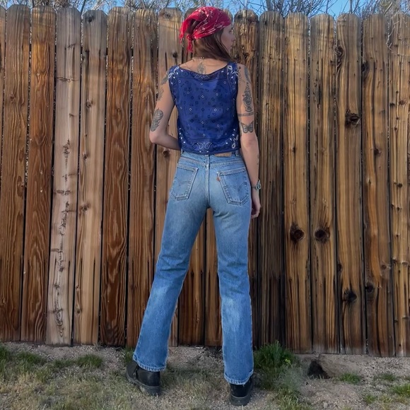 Vintage Deadstock handmade cow print top - Picture 5 of 12